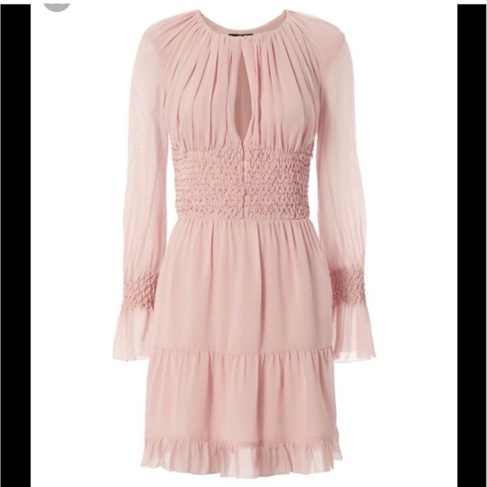 INTERMIX Blush Long Sleeve Dress